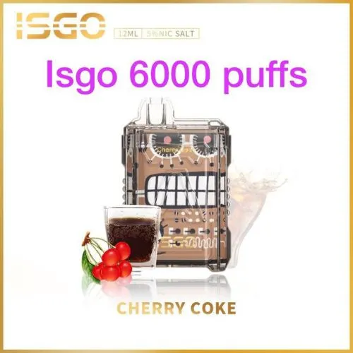 ISGO 6000 Puffs Cherry Coke Disposable Vape in Dubai UAE