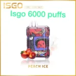 ISGO 6000 Puffs Peach Ice Disposable Vape in Dubai