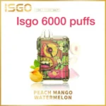 ISGO 6000 Puffs Peach Mango Disposable Vape in Dubai UAE