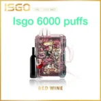 ISGO 6000 Puffs Red Wine Disposable Vape in Dubai UAE