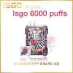 ISGO 6000 Puffs Strawberry Grape Ice Disposable Vape in Dubai