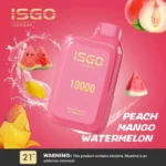 ISGO BAR 10000 Puffs Peach Mango Watermelon Disposable Vape in Dubai UAE