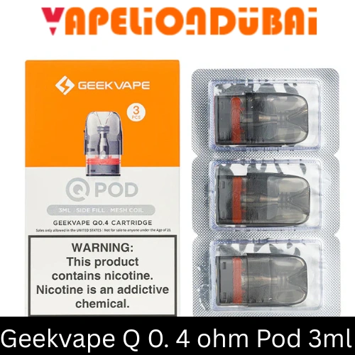 Geekvape Q Pod Cartridge 3ml 0.4Ω mesh coil refillable pod for Wenax Q and Sonder Q