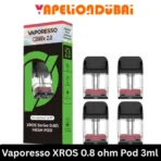 vaporesso Xros Series 0.8 ohm mesh pod 3ml