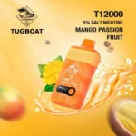 Tugboat T12000 Disposable Vape 50mg Mango Passion Fruit
