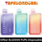 Elf Bar BC10000 Puffs Disposable Vape with LED screen, rechargeable battery, and mesh coil