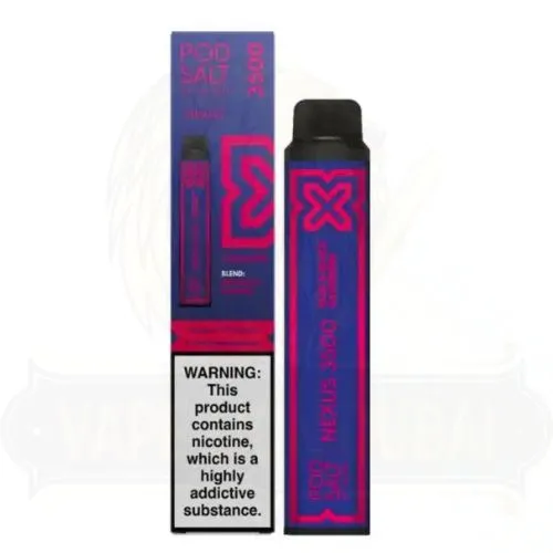 Pod Salt Nexus 3500 Puffs Blue and Black Raspberry