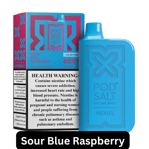 POD SALT NEXUS Sour Blue Raspberry 6000 Puffs 20mg