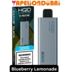 QD Cuvie Slick 6000 Puffs Blueberry Lemonade vape combines sweet blueberries with tangy lemonade, featuring a 1400mAh battery and mesh coil for smooth vaping
