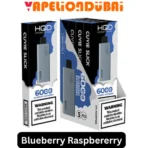 HQD Cuvie Slick 6000 Puffs Blueberry Raspberry delivers a sweet and sour berry medley with a 1400mAh battery and mesh coil for smooth flavor