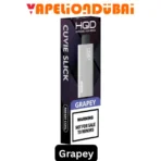 HQD Cuvie Slick 6000 Puffs Grapey flavor disposable vape with juicy grape taste, 1400mAh battery, mesh coil, and 15ml e-liquid