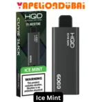HQD Cuvie Slick 6000 Puffs Ice Mint vape delivers a cool and refreshing mint flavor with a 1400mAh battery and mesh coil for smooth vaping
