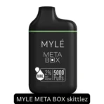 Myle Meta Box 5000 Puffs Skittlez – Sweet, Rainbow Candy Taste with 12ml E-liquid and 2% Nicotine