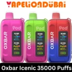 OXBAR Ice-Nic Control 35000 Puffs Disposable Vape with 5% nicotine, 14ml e-liquid, and 900mAh battery, available in UAE