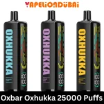 Oxbar Oxhukka 25000 Puffs Disposable Vape in UAE – 5mg Nicotine, 1000mAh Battery, Type-C Charging