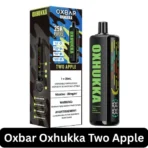 Oxbar Oxhukka 25000 Puffs Two Apple Disposable Vape – 5% nicotine, Type-C charging, available in UAE
