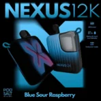 Pod Salt Nexus 12000 Puffs Blue Razz Raspberry Disposable Vape