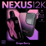 Pod Salt Nexus 12000 Puffs Mango Kiwi Passion Grape Berry Disposable Vape