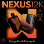 Pod Salt Nexus 12000 Puffs Mango Peach Pineapple Disposable Vape