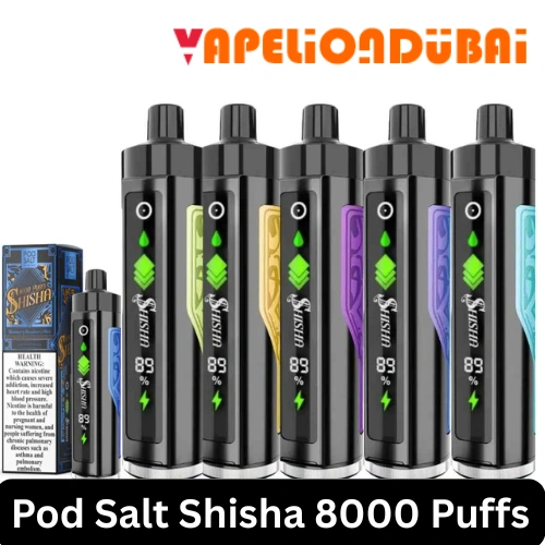 Pod Salt Shisha 8000 Puffs 3MG Disposable Vape in Dubai
