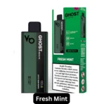 Vapes Bars Ghost Pro Elite 7000 Puffs Fresh Mint – Crisp & Cool Mint Flavor, Smart Dashboard, 20mg Nicotine