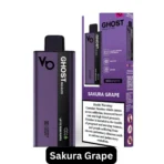 Vapes Bars Ghost Pro Elite 7000 Puffs Sakura Grape – Floral Cherry Blossom & Fruity Grape Flavor, 20mg Nicotine