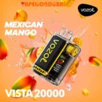 Vozol Vista 20000 Puffs Mexican Mango in Dubai with 24ML e-liquid and LED display