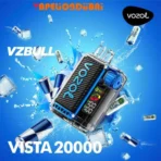 Vozol Vista 20000 Puffs Vzbull vape in Dubai with 24ML e-liquid and LED display