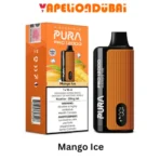 PURA Pro 12000 Puffs Disposable Vape Mango Ice in Dubai