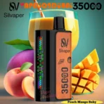 Silvaper 35000 Puffs Disposable Vape Peach Mango Baby 20mg in Dubai