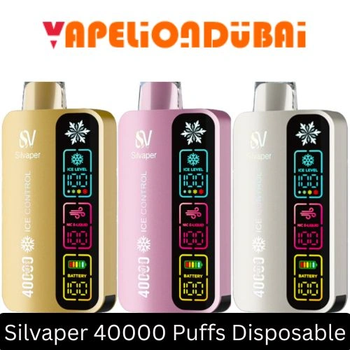 SILVAPER 40000 Puffs Disposable Vape 4 Mode Ice Adjustable in Dubai