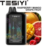 TESIYI Ultra Shisha Max 40,000 Puffs Raspberry Mango Grape Fruit