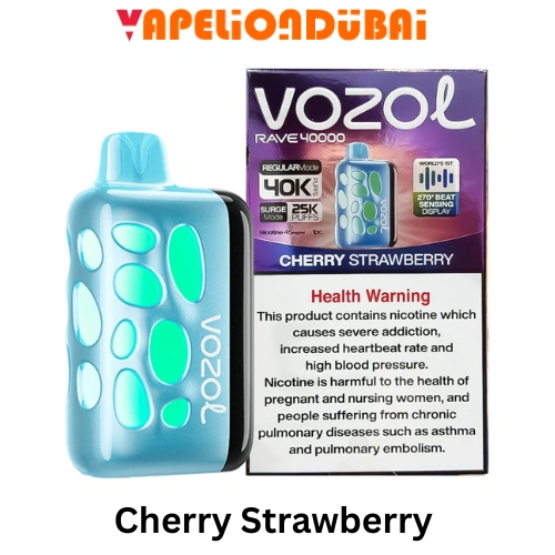 VOZOL Rave 40000 Puffs Disposable Vape Cherry Strawberry in Dubai
