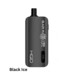 HQD Glaze Plus 12000 Puffs Black Ice vape offers a refreshing blackcurrant and menthol flavor