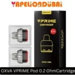 OXVA VPRIME 0.2ohm Replacement Pod Cartridge for direct lung vaping