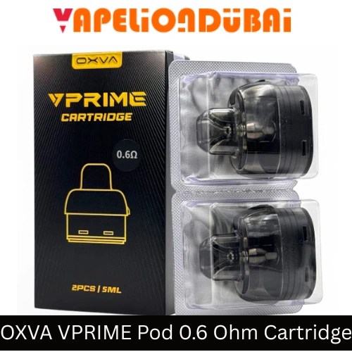 OXVA VPRIME 0.6ohm Replacement Pod Cartridge for smooth flavor-rich vaping