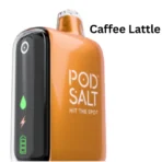 Pod Salt 15000 Puffs Disposable Vape Caffe Latte coffee flavor with LED screen