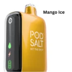 Pod Salt 15000 Puffs Disposable Vape Mango Ice flavor with 16ml e-liquid and USB-C charging