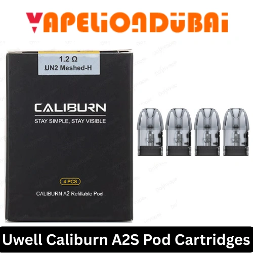 Uwell Caliburn A2S Pod Cartridge 2ml with built-in 1.2 ohm mesh coil for smooth flavor