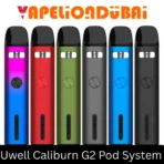Uwell Caliburn G2 Pod System Kit with 750mAh battery and adjustable airflow