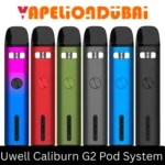 Uwell Caliburn G2 Pod System Kit with 750mAh battery and adjustable airflow