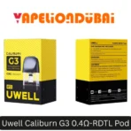 Uwell Caliburn G3 0.4Ω Mesh Coil Pod for restricted direct-to-lung vaping