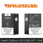 Uwell Caliburn G3 0.9Ω Mesh Coil Pod for mouth-to-lung vaping