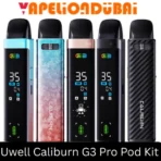 Uwell Caliburn G3 Pro Pod Kit with 1000mAh battery and full screen display