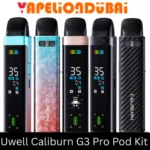 Uwell Caliburn G3 Pro Pod Kit with 1000mAh battery and full screen display