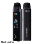 Uwell Caliburn G3 Pro Pod Kit Black Leather with luxurious leather wrap and ergonomic grip