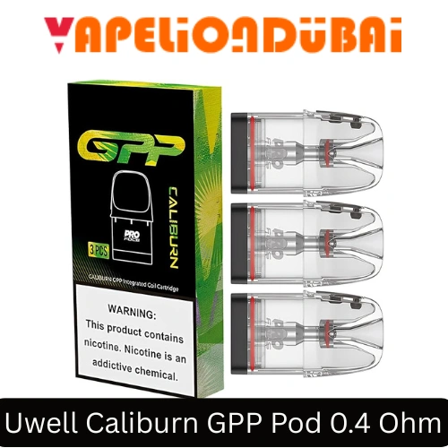 Uwell Caliburn GPP Pod Cartridge 0.4Ω 3ml for Direct Lung (DL) vaping