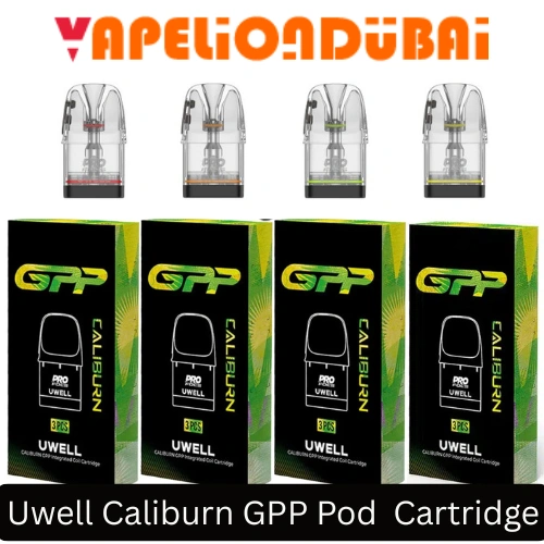 Uwell Caliburn GPP Pod Cartridge 3ml refillable pod compatible with Caliburn G series devices, including G3, G4, and other models