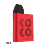 UWELL Caliburn KOKO Pod System in Red – 11W output, 520mAh battery, top-fill pod system