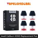 Uwell Caliburn KOKO replacement pods 1.2 ohm 2ml refillable cartridges for Caliburn KOKO vape device